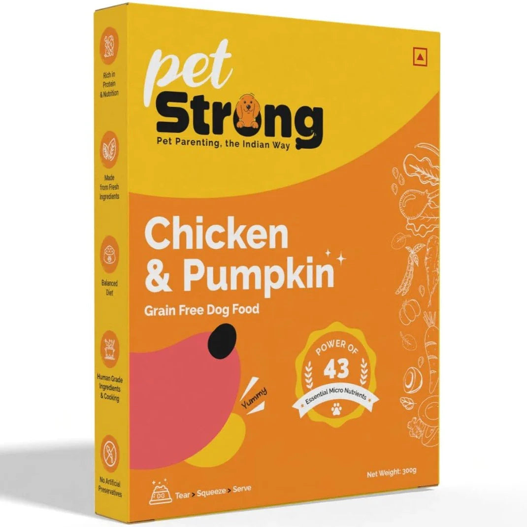 PetStrong Chicken and Pumpkin Grain Free Fresh Food for Dogs