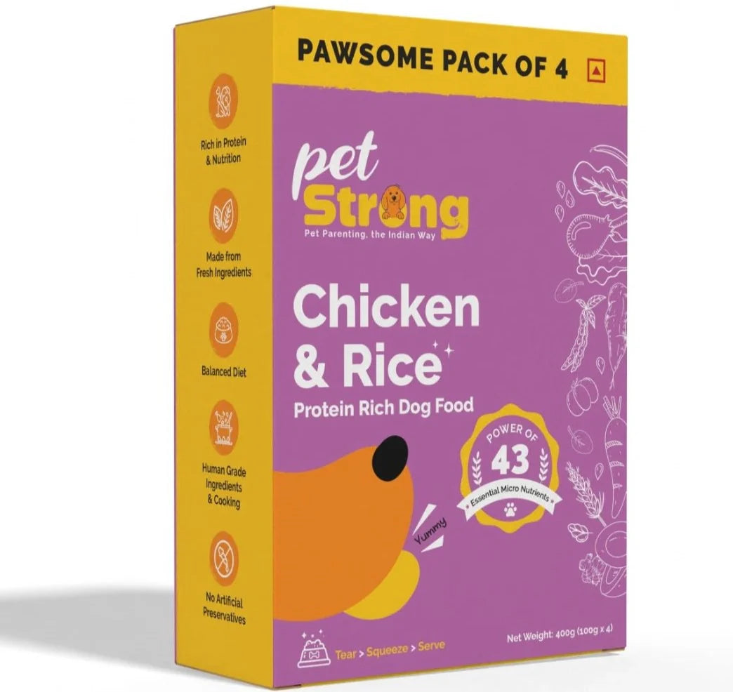 PetStrong Chicken and Rice Fresh Food for Dogs